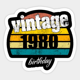 vintage 1980 Sticker